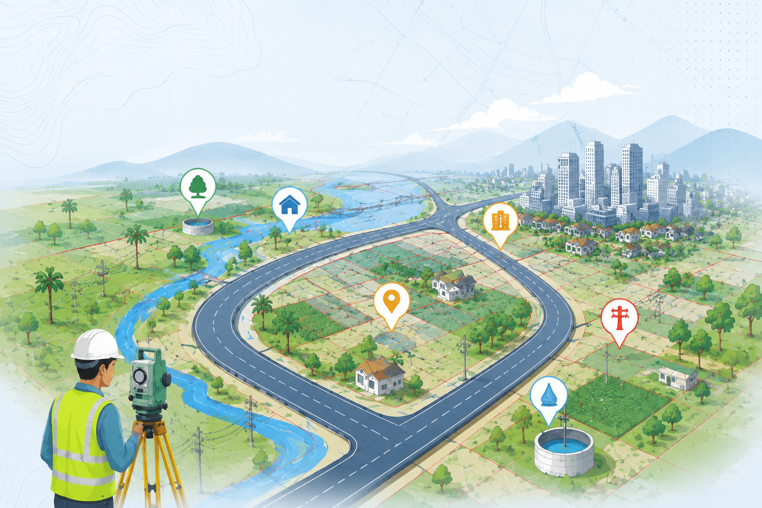 Pune Ring Road GIS Illustration